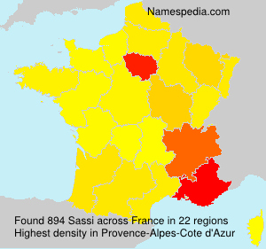 Surname Sassi in France Surname Sassi in France