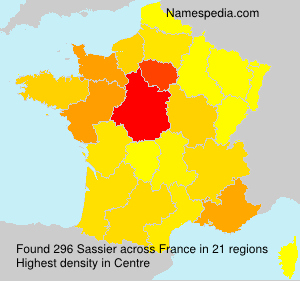 Surname Sassier in France Surname Sassier in France