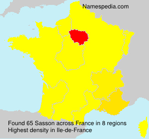 Surname Sasson in France