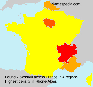 Surname Sassoui in France Surname Sassoui in France