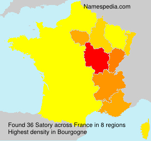 Surname Satory in France Surname Satory in France