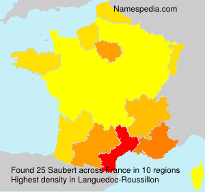 Surname Saubert in France Surname Saubert in France