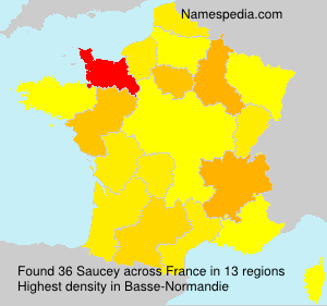 Surname Saucey in France Surname Saucey in France