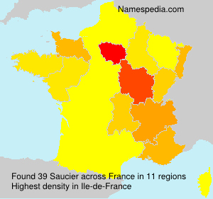 Surname Saucier in France Surname Saucier in France
