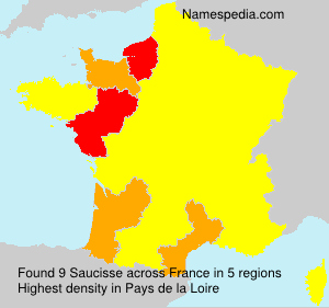 Surname Saucisse in France Surname Saucisse in France