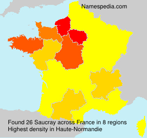 Surname Saucray in France Surname Saucray in France