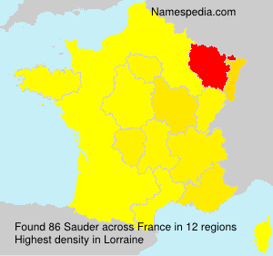 Surname Sauder in France Surname Sauder in France