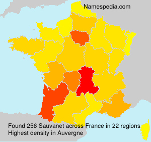 Surname Sauvanet in France Surname Sauvanet in France