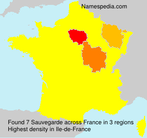 Surname Sauvegarde in France Surname Sauvegarde in France