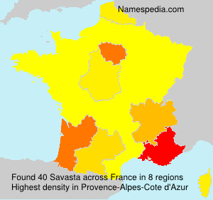 Surname Savasta in France Surname Savasta in France