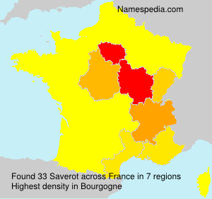 Surname Saverot in France Surname Saverot in France