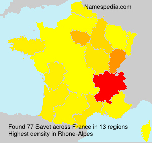 Surname Savet in France Surname Savet in France