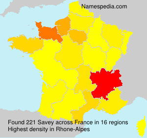 Surname Savey in France Surname Savey in France