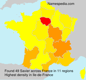 Surname Savier in France Surname Savier in France