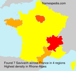 Surname Savivanh in France Surname Savivanh in France