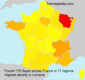 Surname Sayer in France Surname Sayer in France
