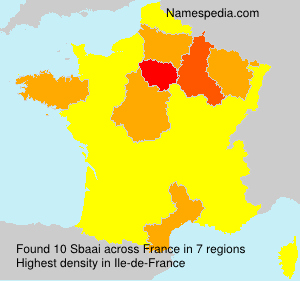 Surname Sbaai in France
