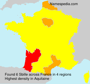 Surname Sbille in France