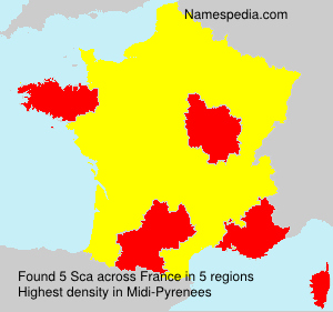 Surname Sca in France Surname Sca in France