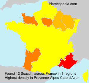 Surname Scacchi in France Surname Scacchi in France