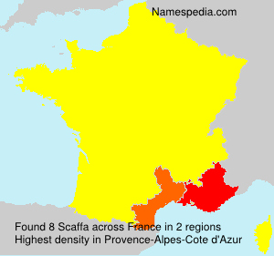Surname Scaffa in France Surname Scaffa in France