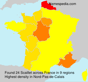 Surname Scaillet in France Surname Scaillet in France