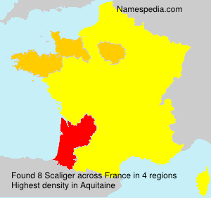 Surname Scaliger in France Surname Scaliger in France