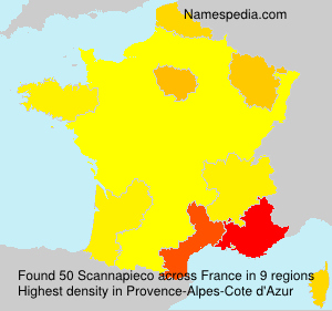 Surname Scannapieco in France Surname Scannapieco in France