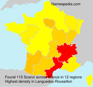 Surname Scanzi in France Surname Scanzi in France