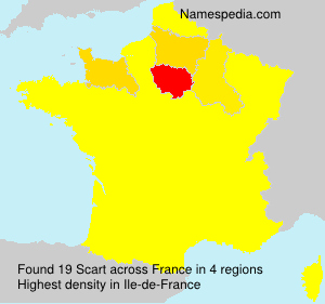 Surname Scart in France Surname Scart in France