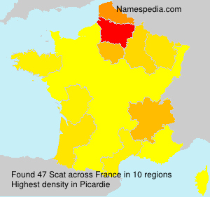 Surname Scat in France Surname Scat in France