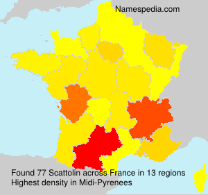 Surname Scattolin in France Surname Scattolin in France