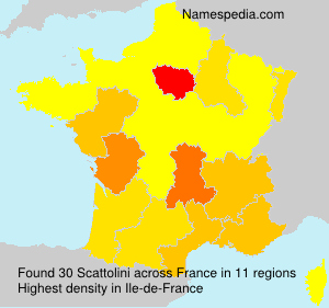 Surname Scattolini in France Surname Scattolini in France