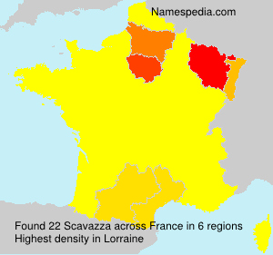 Surname Scavazza in France Surname Scavazza in France