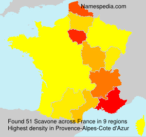 Surname Scavone in France Surname Scavone in France