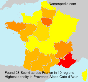Surname Scerri in France Surname Scerri in France
