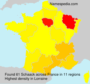 Surname Schaack in France Surname Schaack in France
