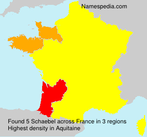 Surname Schaebel in France Surname Schaebel in France