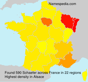 Surname Schaefer in France Surname Schaefer in France
