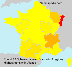 Surname Schaerer in France Surname Schaerer in France