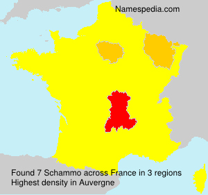 Surname Schammo in France