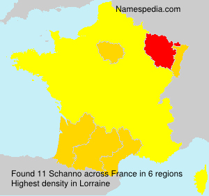 Surname Schanno in France Surname Schanno in France