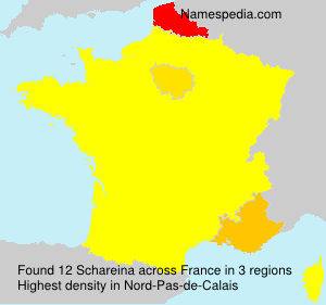 Surname Schareina in France Surname Schareina in France