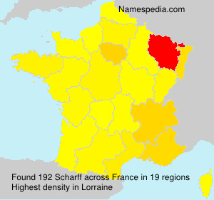 Surname Scharff in France Surname Scharff in France