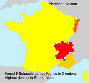 Surname Schauble in France Surname Schauble in France