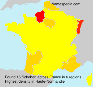 Surname Scheben in France Surname Scheben in France