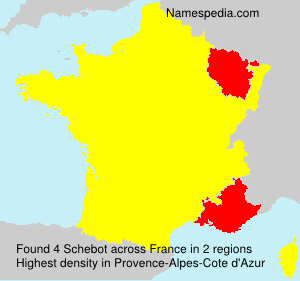 Surname Schebot in France Surname Schebot in France