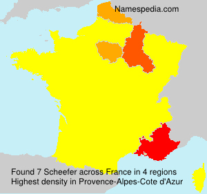 Surname Scheefer in France Surname Scheefer in France