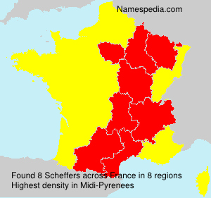 Surname Scheffers in France Surname Scheffers in France