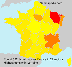 Surname Scheid in France Surname Scheid in France